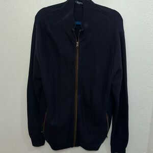 Chaps Size Large zip up sweater ￼